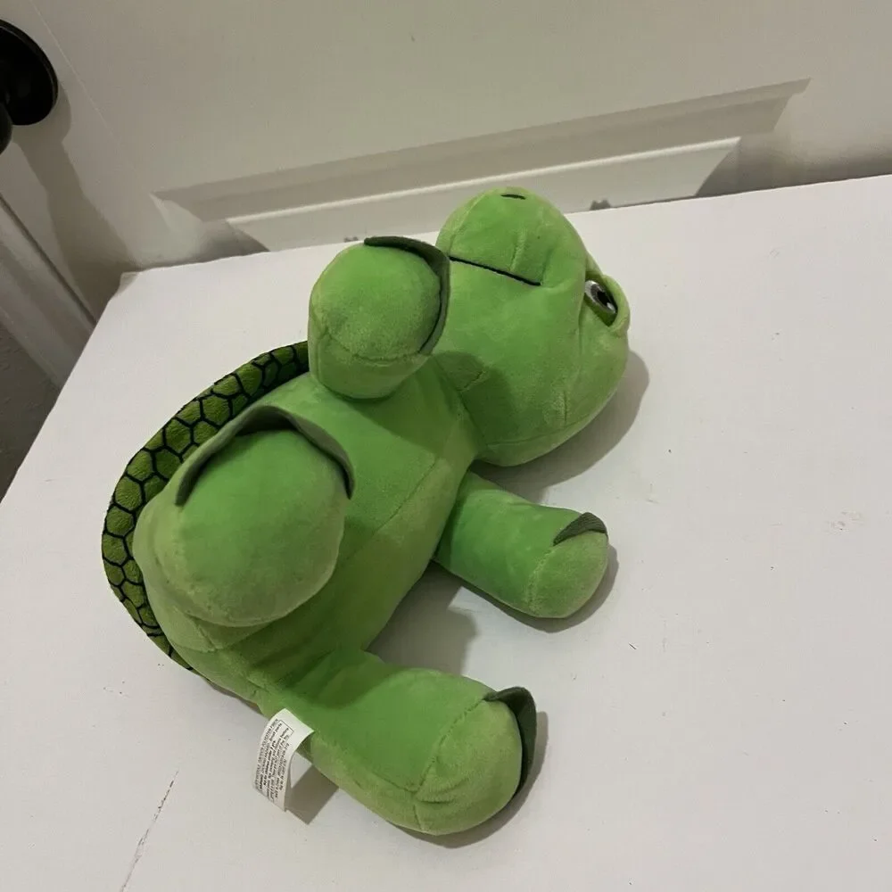 2019 Progressive Plush Terry Green Turtle Plush Tortoise Stuffed Animal Toy 10”